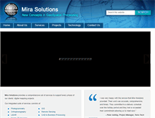 Tablet Screenshot of mirasolutions.com